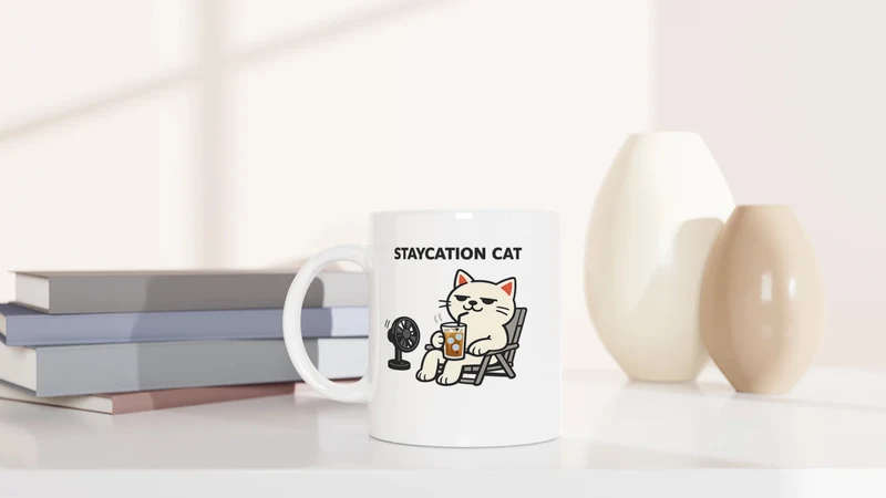STAYCATION CAT - Tasse