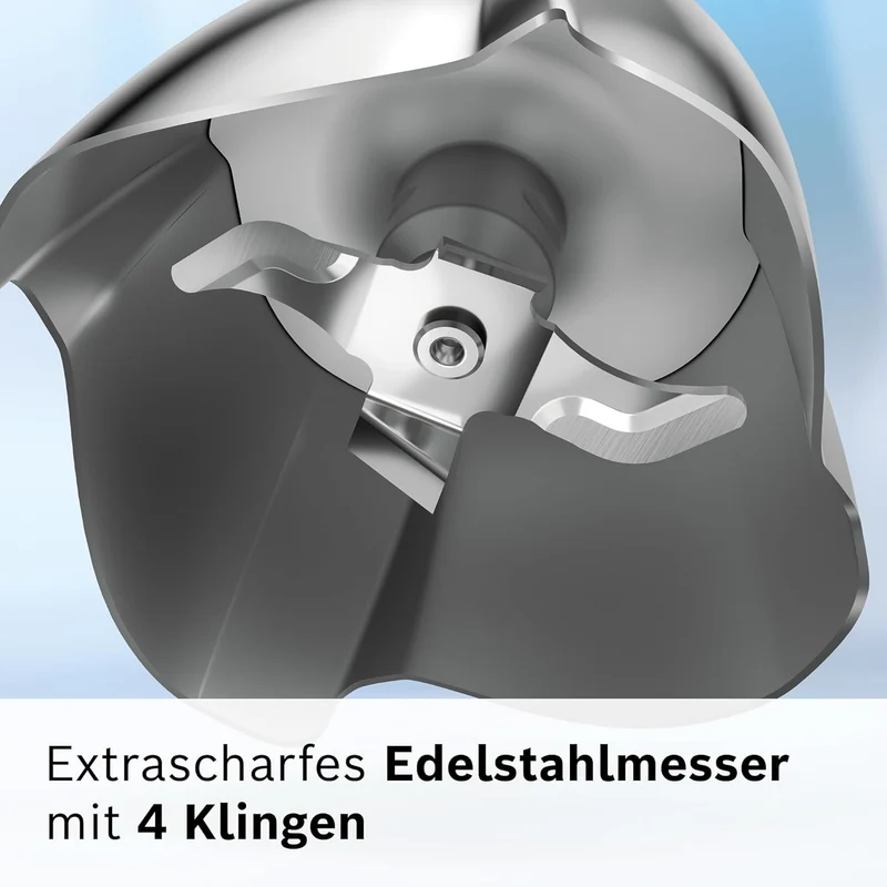 Bosch Stabmixer ErgoMaster Serie 6, Zerkleinerer, einhändig bedienbar, 4 Edelstahl-Klingen verschlei