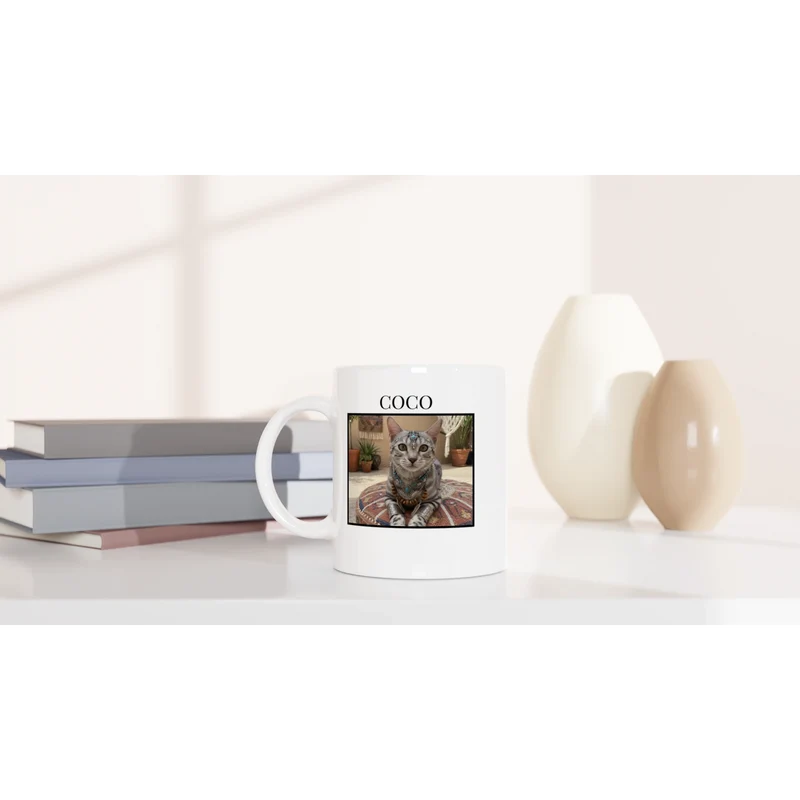 Katze und Name - Tasse