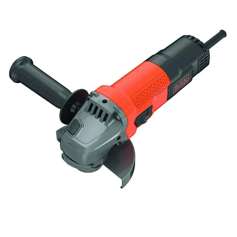 Black+Decker Winkelschleifer BEG110 (750 Watt, 115 mm, Scheiben-ø, mit 3-Positionen-Zusatzhandgriff,