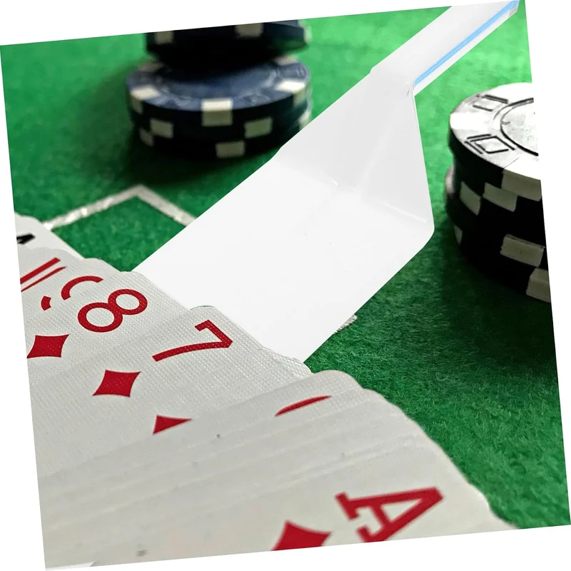Toyvian Rote Kunststoff Spielkarten Schaufel für Poker und Kartenspiele 46.00X10.00X6.50CM Rot, 46.0