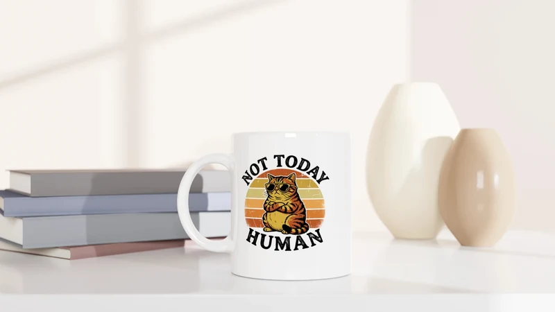 NOT TODAY, HUMAN - Tasse