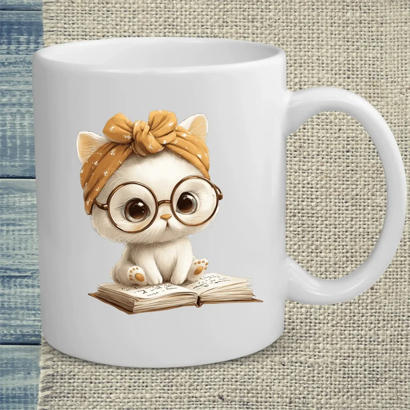 Lesekatze - Tasse