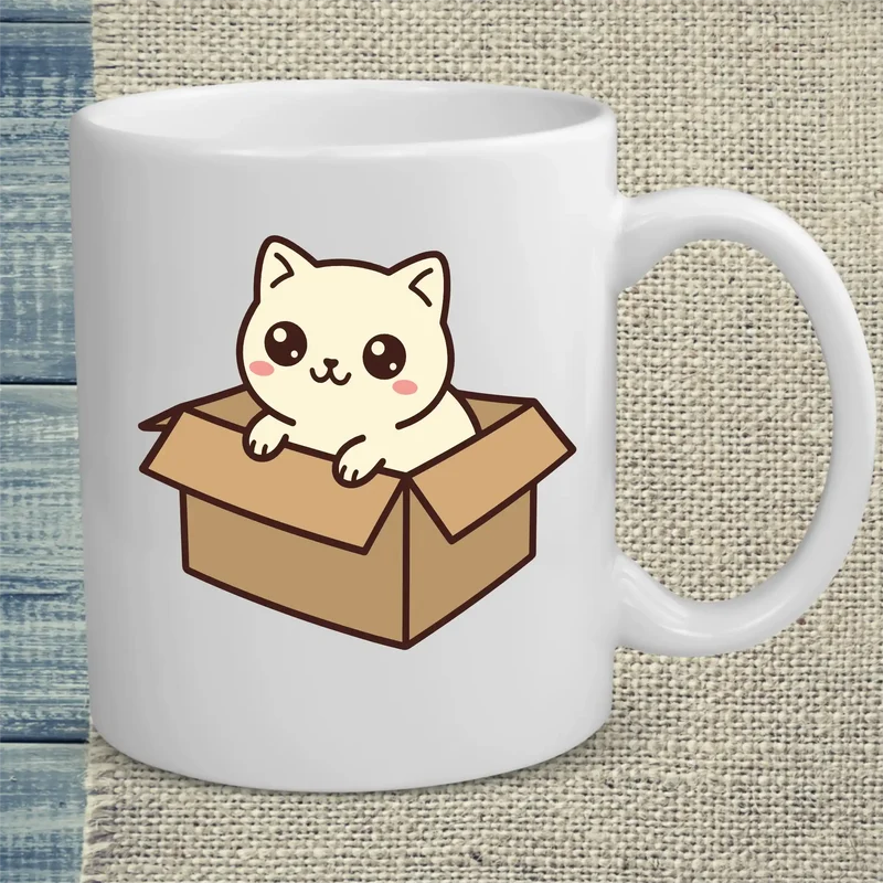 Cat in the box - Tasse