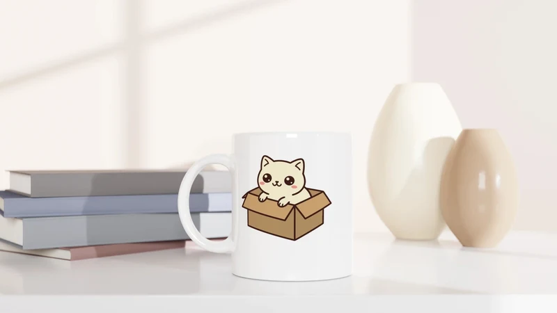 Cat in the box - Tasse