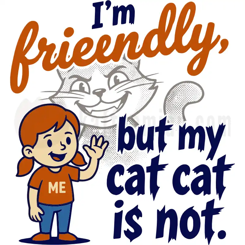 I'm friendly, but my cat ist not - Tasse