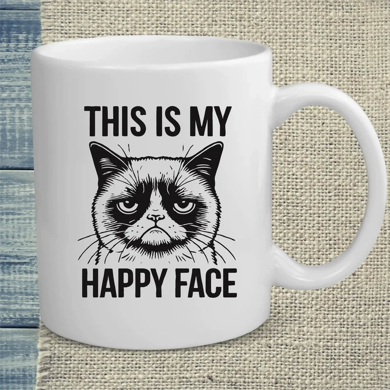 This is my happy face - Tasse