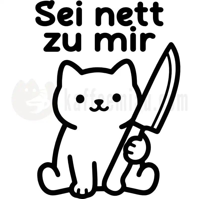 Sei nett zu mir - Tasse