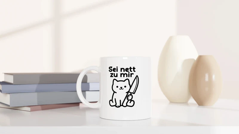 Sei nett zu mir - Tasse