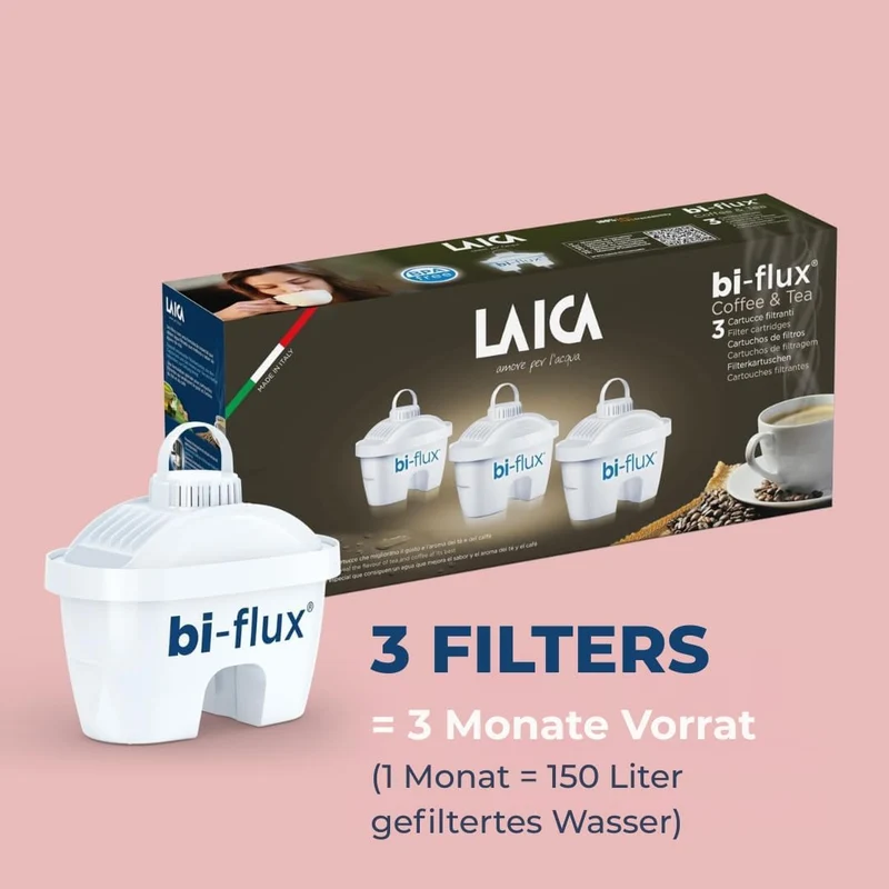 LAICA bi-Flux Kaffee & Teewasserfilter-Kalkablagerungen zu reduzieren und die für den Körper wichtig