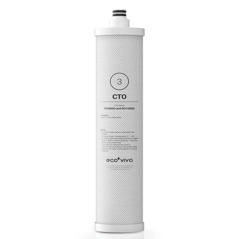 Ecoviva-Ersatz-CTO-Filterkartusche für das Umkehrosmoseanlage RO800G/1000G