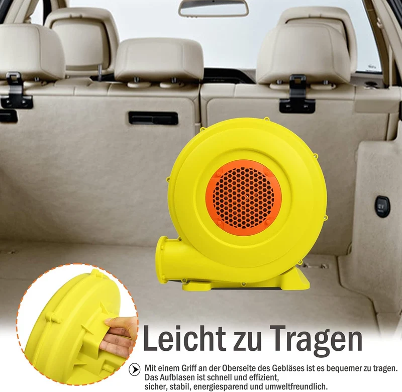 YUENFONG Gebläse Hüpfburg Luftpumpe Elektrische Gebläsepumpe mit Kunststoff Bodennägel Luftgebläse f