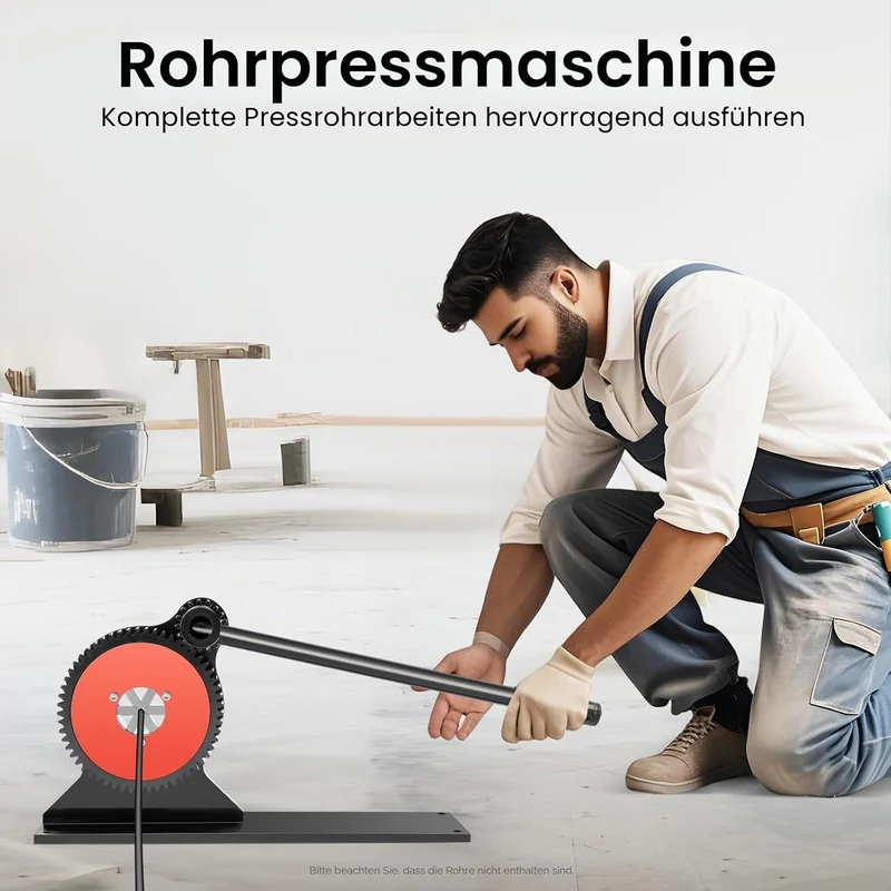 Manuell Schlauchpresse 6-32 mm Hydraulikschlauch Presse Hülsenpresse Crimpmaschine mit 6 Quetschback
