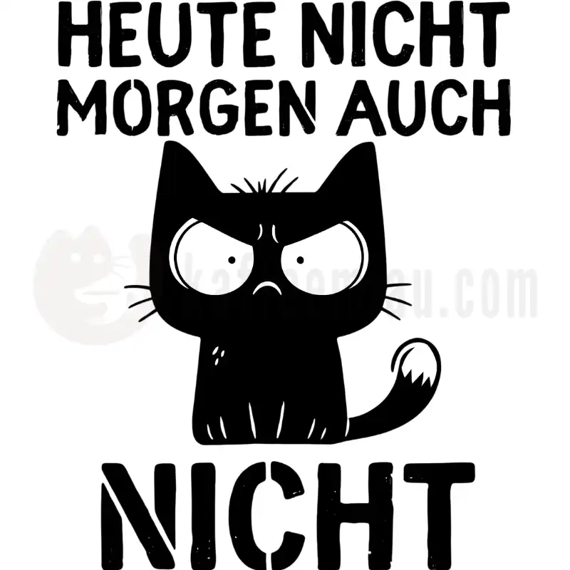 Heute nicht. Morgen auch nicht - Tasse