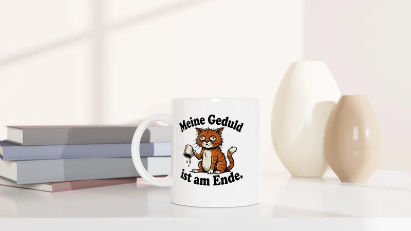Gedult am Ende - Tasse