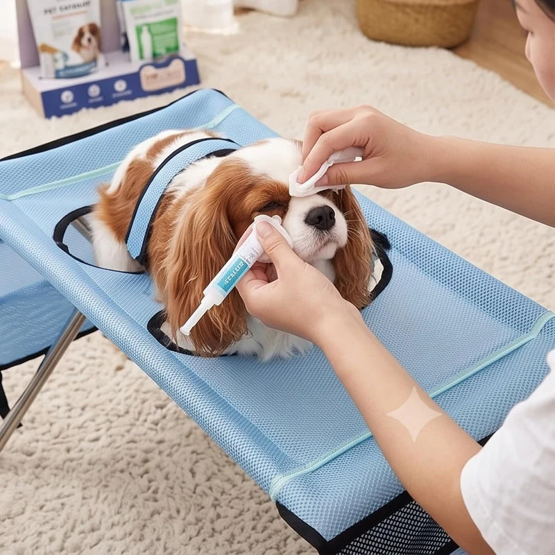 Generisch Pflegetisch Für Haustiere, Hundebadetisch 8 Löcher Badestuhl für Hunde & Katze Tierpflege