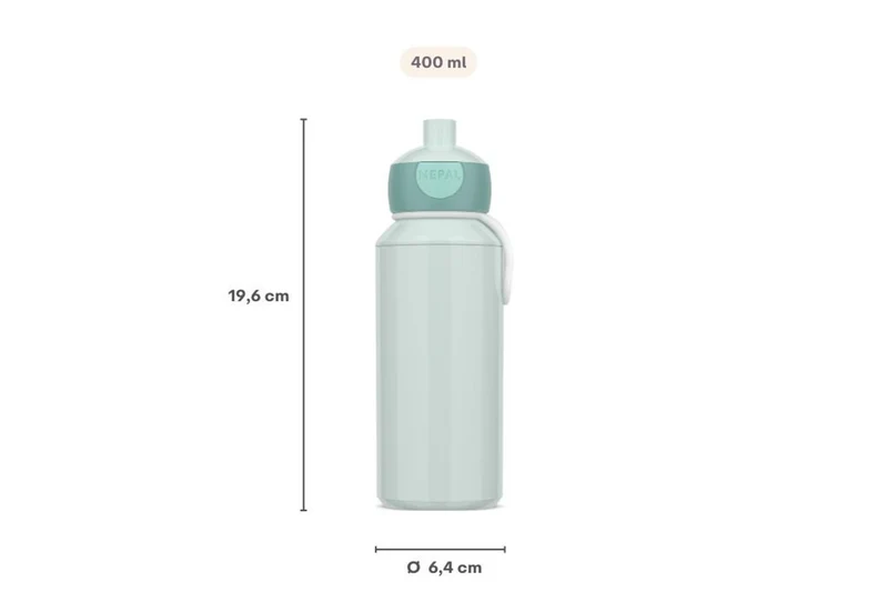 Trinkflasche Dino 400 ml Pop-up Campus