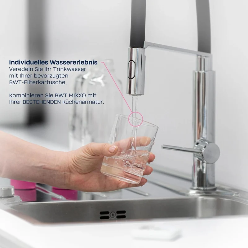 BWT MIXXO TASTE Starter Kit | Wasserfilter Wasserhahn, inklusive Filterkartusche, Taste