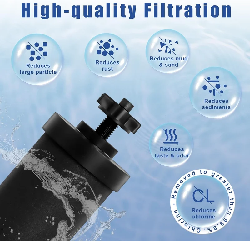 BB9-2 Ersatz-Wasserfilter 4 Stück, Kompatibel mit Berkey Filtersystemen