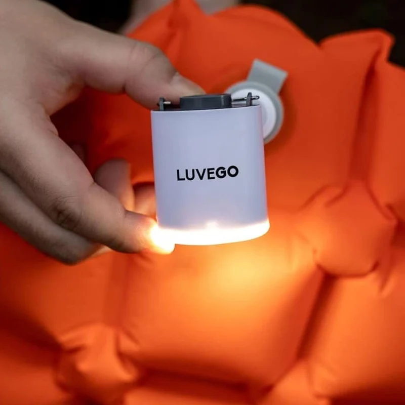 Luvego Mini-Akku-Luftpumpe, 180 l/min, 3,5 kPa, 1300 mAh, elektrische Pumpe zum Aufblasen und Absaug