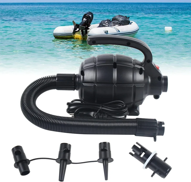600W Elektrische Luftpumpe Pumpe Elektropumpe für Aufblasbare Air Track Matte Luftmatratze Flösse Bo