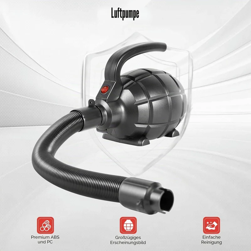 600W Elektrische Luftpumpe Pumpe Elektropumpe für Aufblasbare Air Track Matte Luftmatratze Flösse Bo