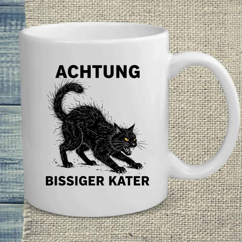 Bissiger Kater - Tasse