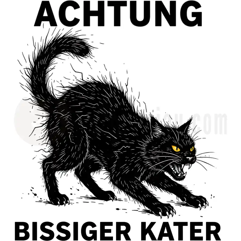 Bissiger Kater - Tasse