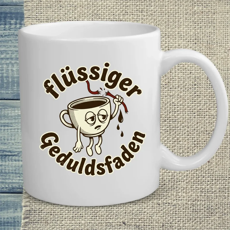 Flüssiger Geduldsfaden - Tasse