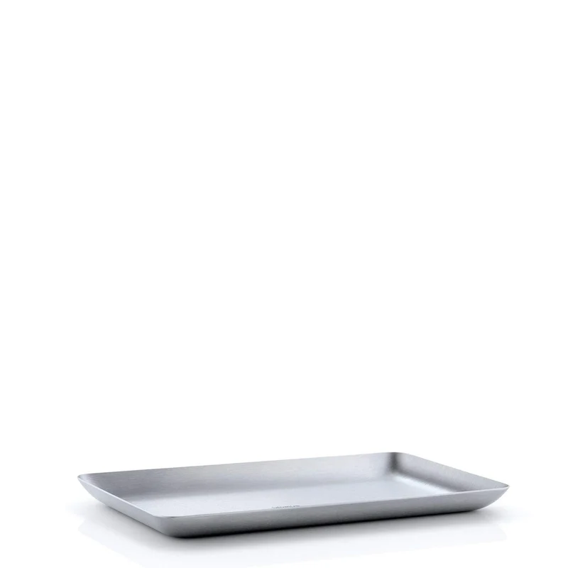 blomus -BASIC- Tablett S aus mattiertem Edelstahl, zeitloses Design, Ablageschale, hochwertige Verar