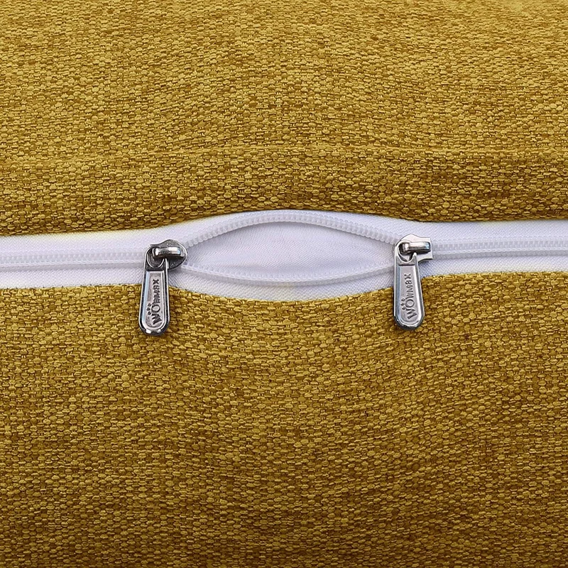 Johnear Rückenkissen Ergonomisch Gekrümmt für Sofa & Bett (Gelb, 120cm) Gelb 120cm, Gelb 120cm