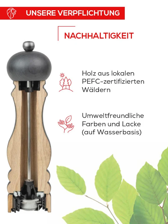Pfeffermühle 12cm olivgrün Boreal