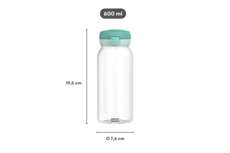 Campus Trinkflasche mit Klappdeckel 600 ml - Tropical Ocean