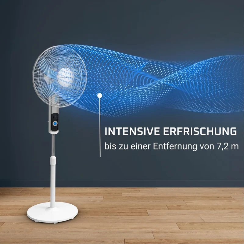 Rowenta Turbo Silence Standventilator, nur 35 dB(A) im Silent Night-Modus, energiesparend, 12 Geschw