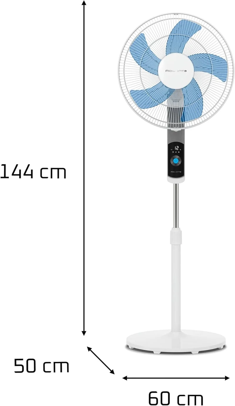 Rowenta Turbo Silence Standventilator, nur 35 dB(A) im Silent Night-Modus, energiesparend, 12 Geschw