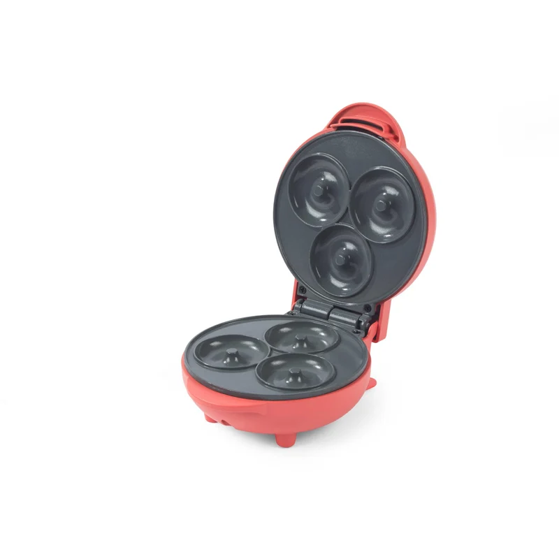 Giles & Posner Funfair Mini-Donutmaker, 3 Donuts, 550 W Einheitsgrösse Red, Einheitsgrösse Red
