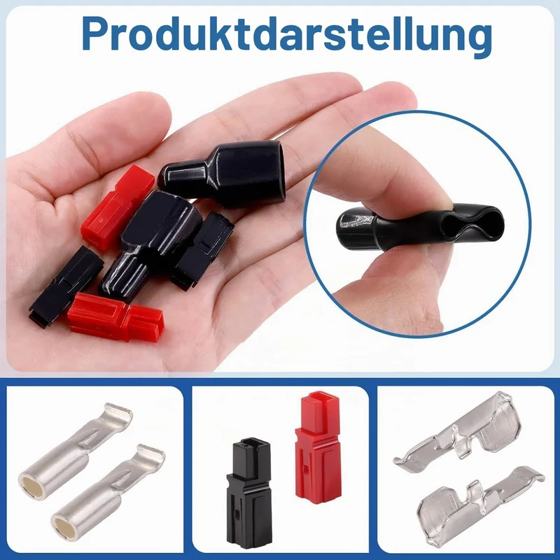 110Stück Powerpol-Steckverbinder Set mit Ratschen-Crimpzange