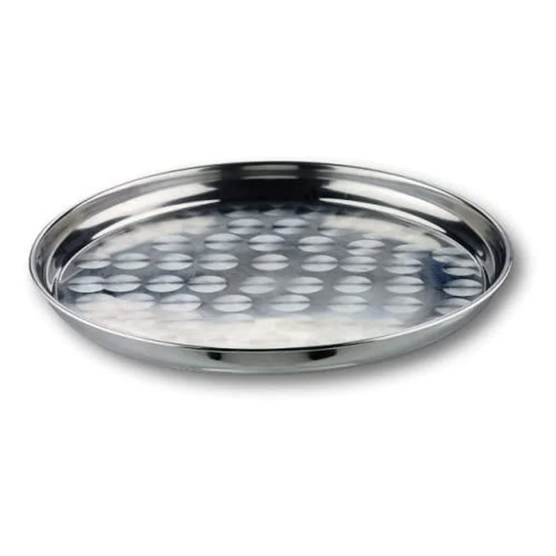 LACOR Garinox Serviertablett aus Edelstahl, Silber, 36 cm, 14136, One Size, 36 cm