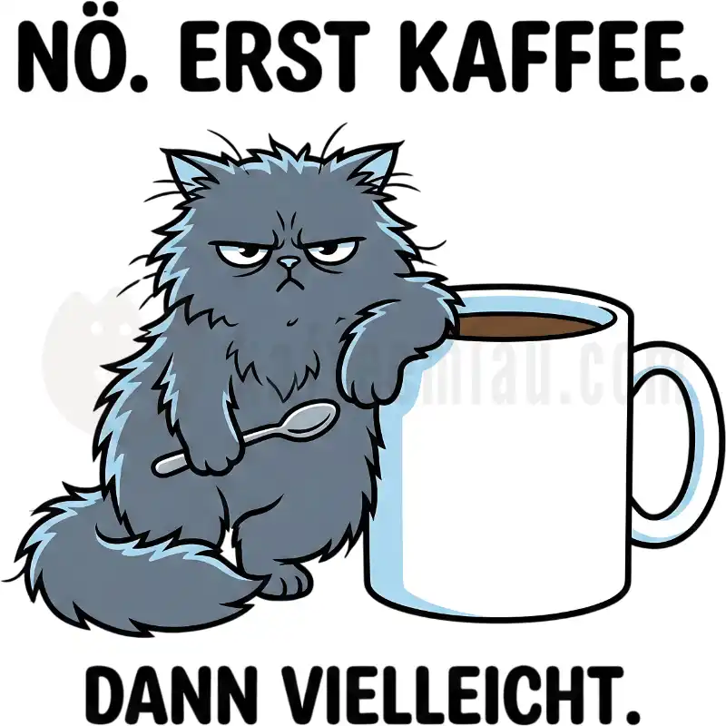 Erst Kaffee, dann vielleicht - Tasse
