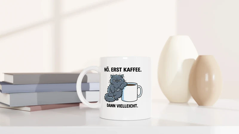 Erst Kaffee, dann vielleicht - Tasse