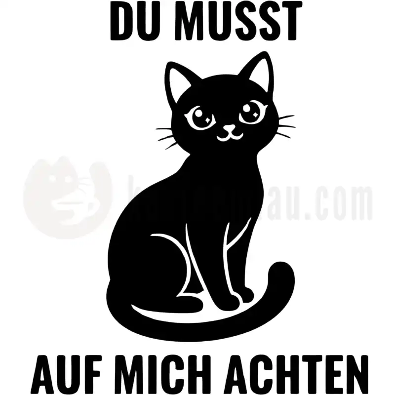 Du musst auf mich achten - Tasse