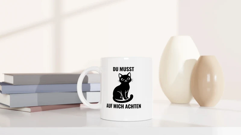 Du musst auf mich achten - Tasse