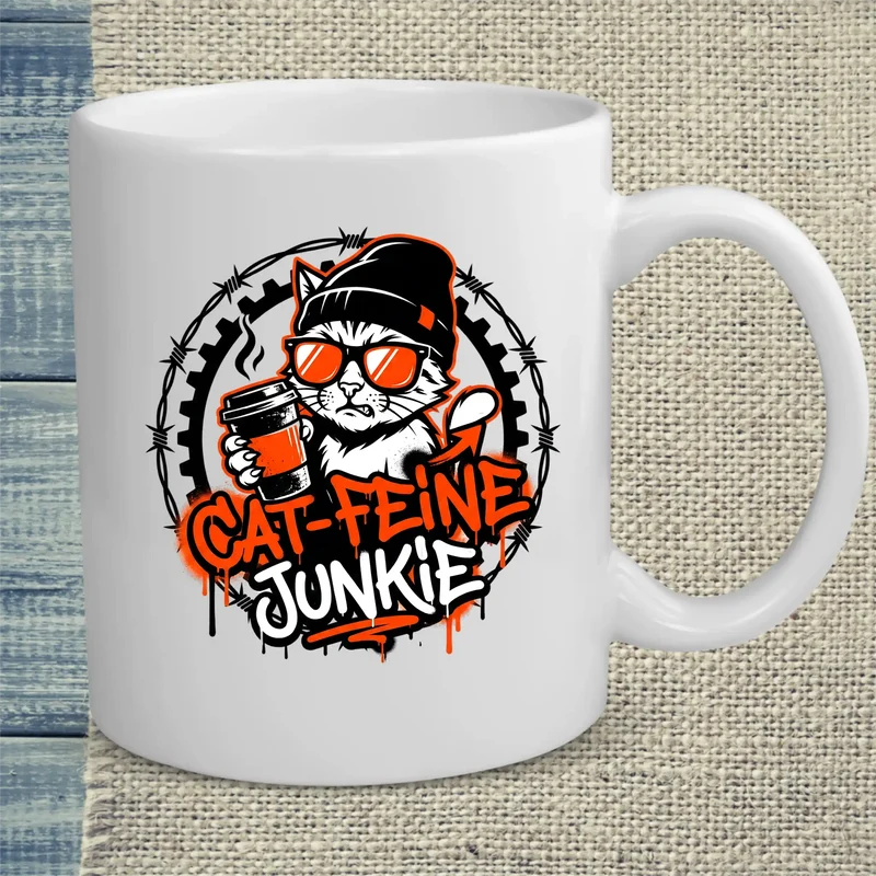 Cat-feine Junkie - Tasse