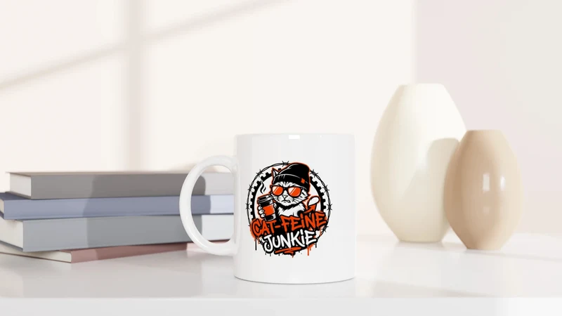 Cat-feine Junkie - Tasse