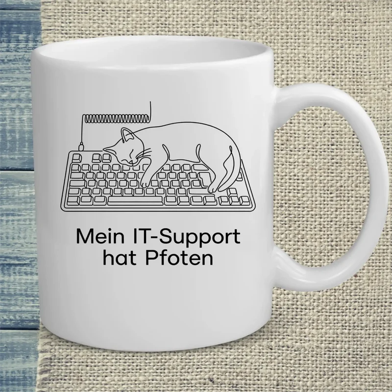 Mein IT-Support hat Pfoten - Tasse