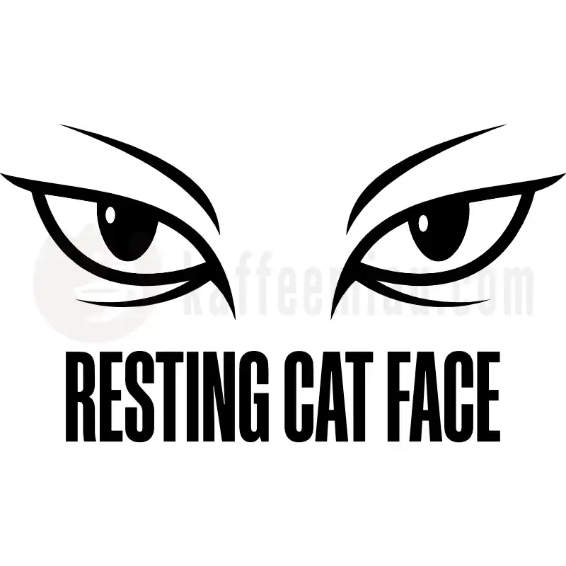 Resting Cat Face - Tasse