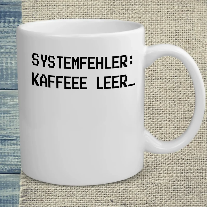 Systemfehler: Kaffee leer - Tasse