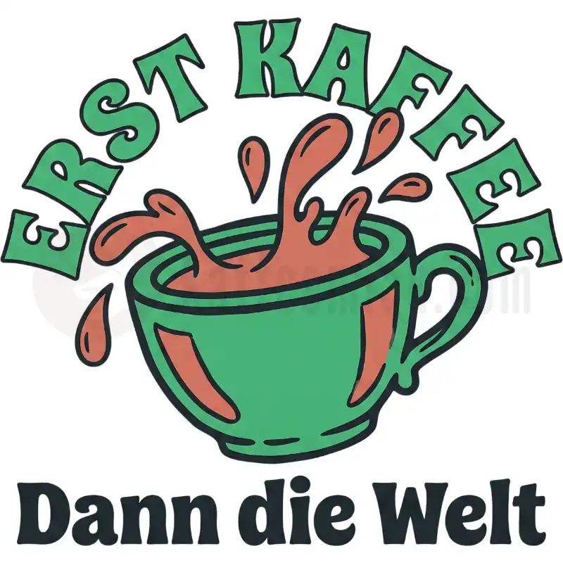 Erst Kaffee - Dann die Welt - Tasse