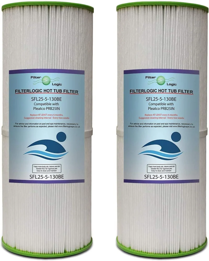 FilterLogic SFL25-5-13OBE | 2x Wasserfilter kompatibel mit Pleatco PRB25-IN, 2