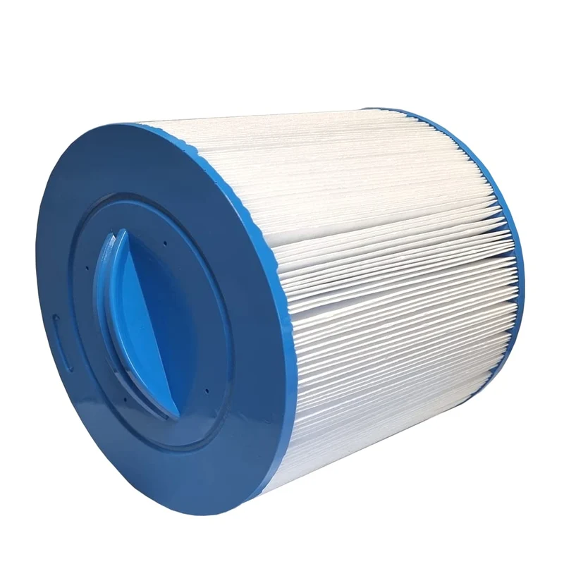 Whirlpoolfilter, Kartuschenfilter mit feinem Gewinde. Durchm: 21.5cm, Höhe: 18.2 cm, Oberseite: gesc